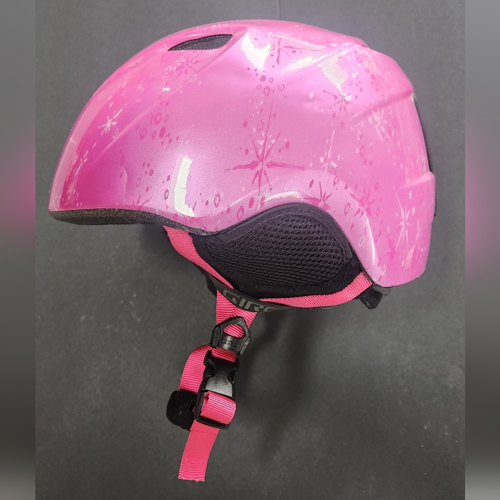 Giro Pink Kids Ski/Snowboard Helmet with Starburst Design Size Xs